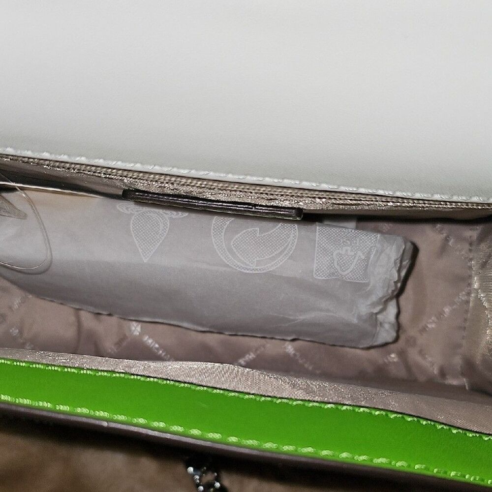 Michael Kors Green and White Crossbody Bag NWT - Picture 8 of 11